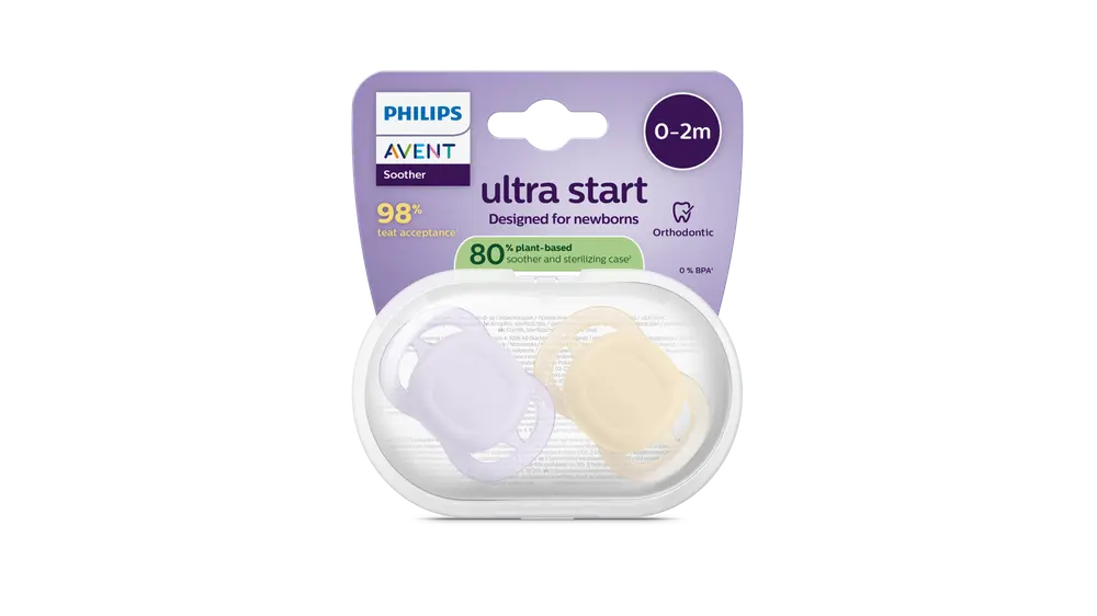 Philips Avent Ultra Start Napp 0–2 mån - ljusgrön/ljusblå babyprodukt