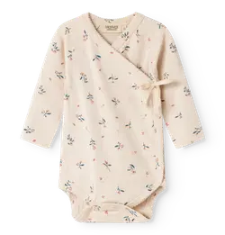 Belita Långärmad Body - Roses | Kläder - Bodys & overaller - Omlottbody | BabyMode