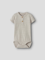 Name It Jano Kortärmad Body - Chateau Gray