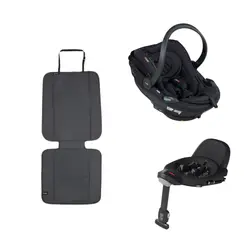 Go Beyond² inkl. bas + sparkskydd - Black Soft Breeze | Bilbarnstolar | BabyMode