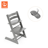Tripp Trapp Stol & Newborn Set - Storm grey