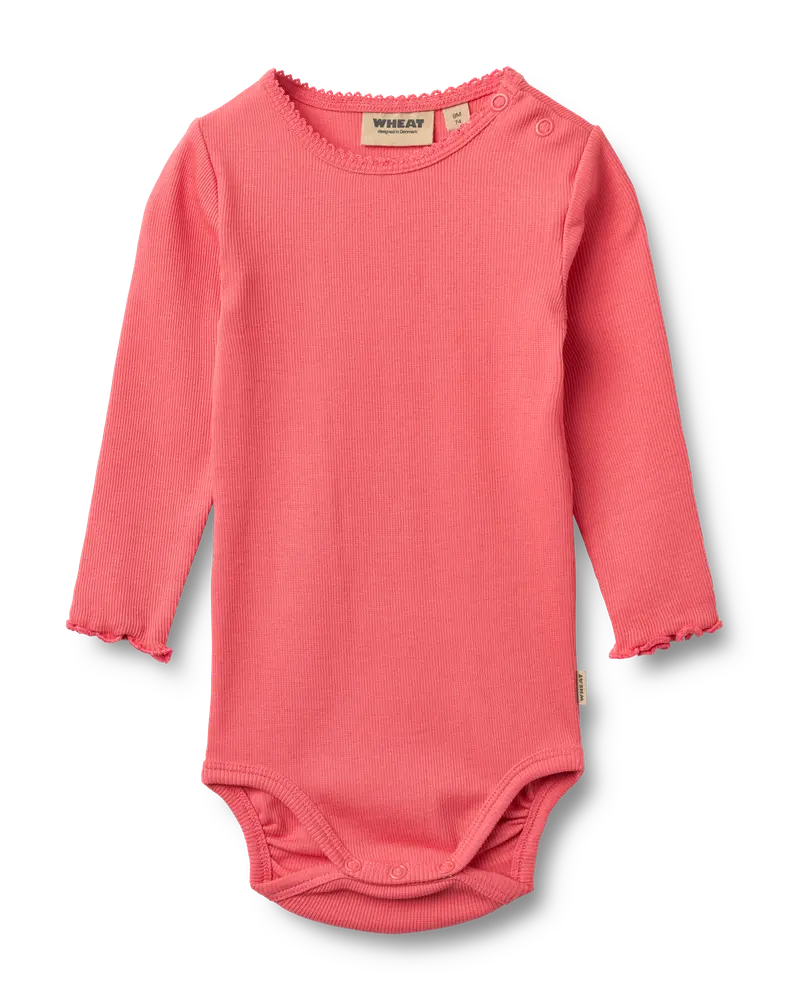 Långärmad Body Regitze - Watermelon - 74 | Barnkläder - Bodys & overaller - Långärmad body | BabyMode