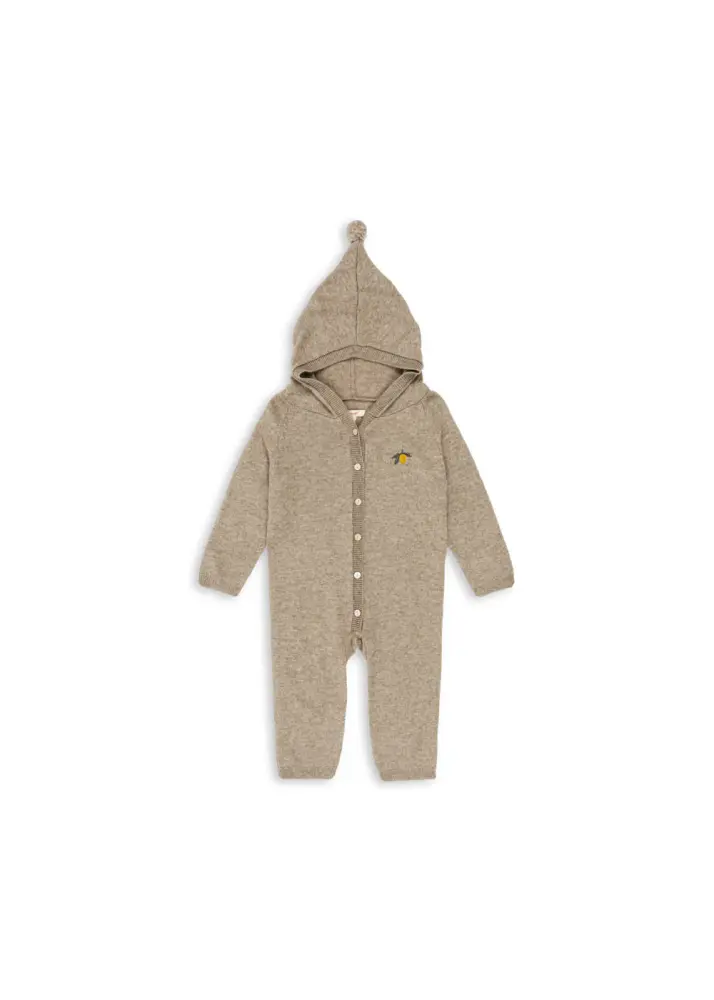 Mattou Overall - Light Brown - 12 MDR. | Barnkläder - Ull - Ulloveraller | BabyMode
