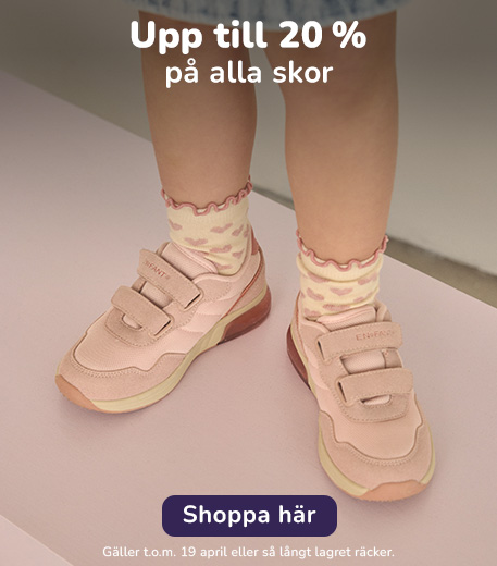 Upp till 20% på alla skor