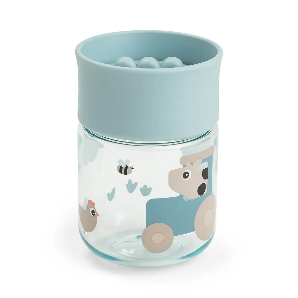 Träningskopp 360° Tiny farm Blå | Baby & Barn - Äta - Barnserviser | BabyMode