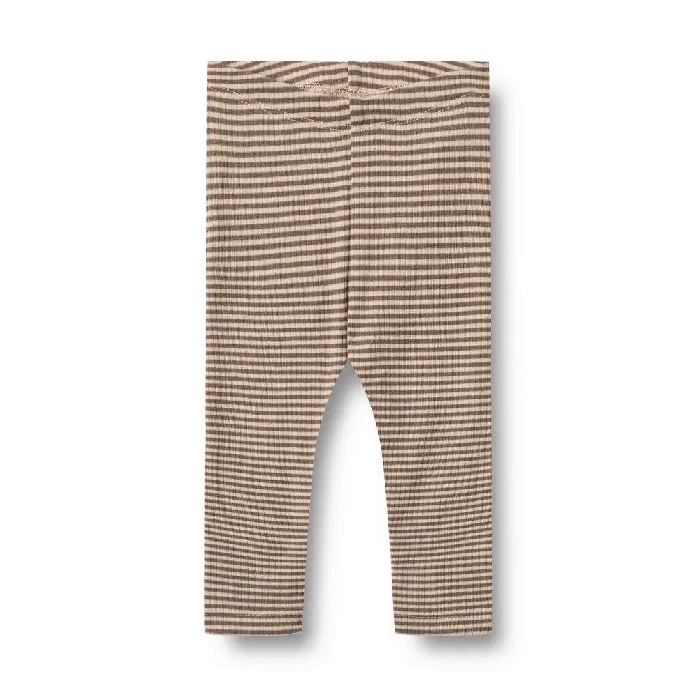 Wheat Agi Ulleggings - Wood Stripe - 80