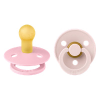 BIBS Napp 2 pk Latex Str 1 - Petal Babypink