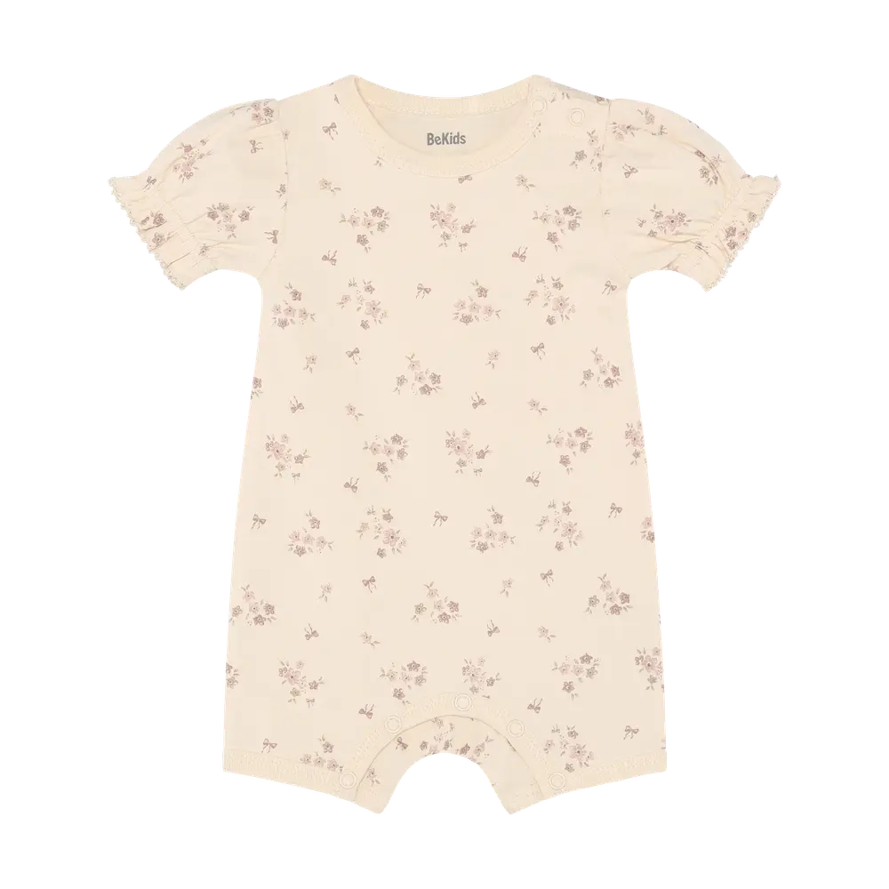 Jumpsuit m. Tryck - Shadow Gray - 60 | Barnkläder - Bodys & overaller - Jumpsuit utan fot | BabyMode