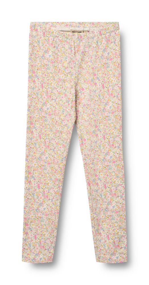 Jules Leggings - Blush Flower Meadow - 98 | Barnkläder - Underdelar - Leggings | BabyMode