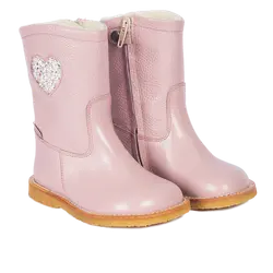 Vandafvisende TEX-støvle med glitterhjerte - MAUVE | Skor - Stövlar - Vinterkängor | BabyMode