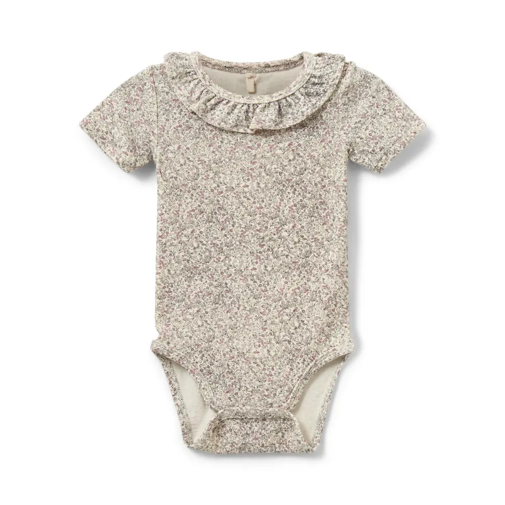 Dicte Body - AOP Flower - 74 | Barnkläder - Bodys & overaller - Kortärmad body | BabyMode