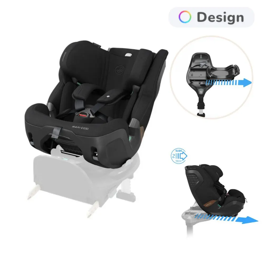 Maxi-Cosi Pearl Xl Slide Pro Bilbarnstol inkl. Familyfix Slide Pro Bas - Authentic Black