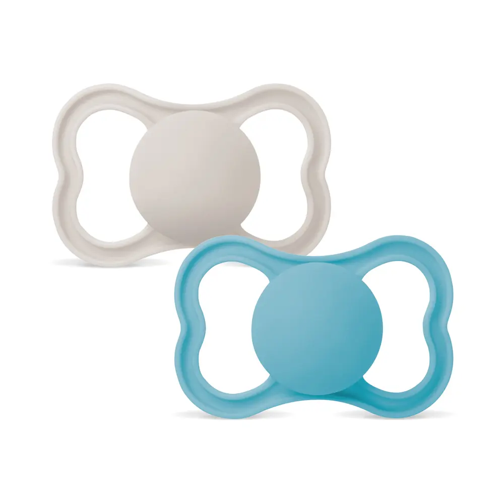Air Silk Napp 6-16 mån 2-pack - Blue Unprint | Baby & Barn - Sköta - Nappar | BabyMode