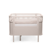 Växasäng 2 i 1 Baby & Juniorsäng - Birchbark Beige