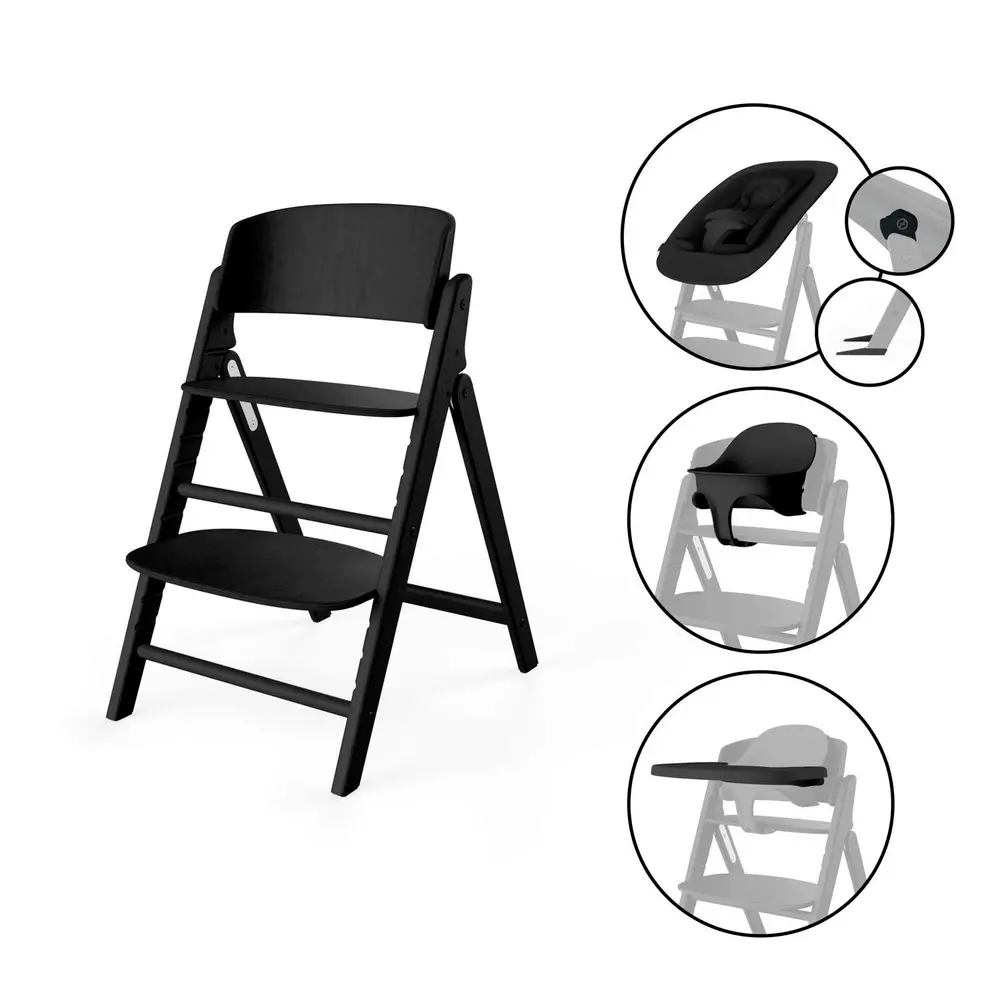 Cybex Click & Fold 4in1 Barnstol  - Stunning Black