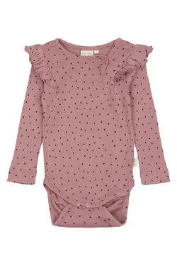 Långärmad Body - Nostalgic Rose/Coffee Bean | Kläder - Bodys & overaller - Långärmad body | BabyMode