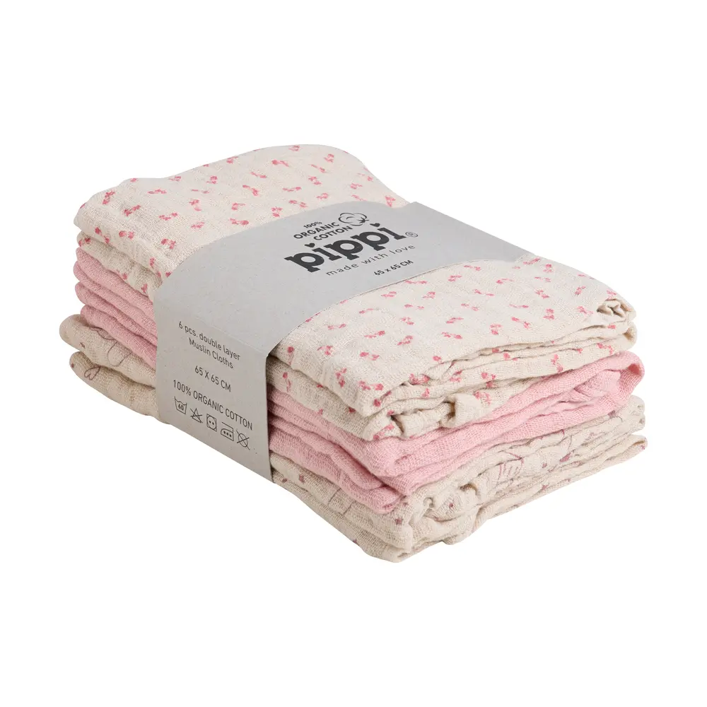 Eko Muslinfilt 6-pack - Sheer Bliss | Barnrum - Textilier - Muslinfiltar | BabyMode