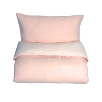 Påslakan Little Wave Spjälsäng - Light Pink