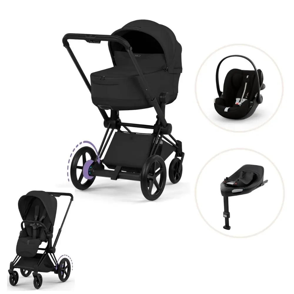 Cybex ePriam Style Chassi - Matt Black