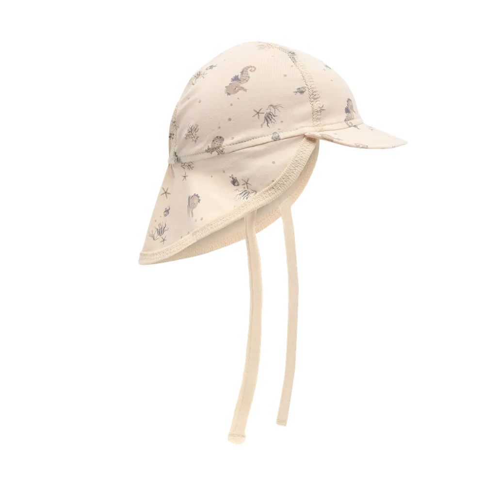 Sommarhatt m. Tryck - Folkstone Gray - 80 | Barnkläder - Mössor, vantar och tossor - Solhattar | BabyMode