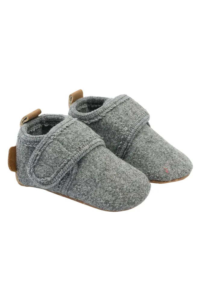 Lära-gå-skor Felt - Light Grey Melange - 18-24 MDR. | Barnkläder - Barnskor - Lära-gå-skor & prewalkers | BabyMode