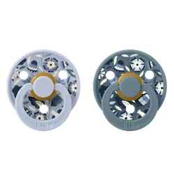 Colour 2-pack Latex - Bobo Dusty Blue Mix | Baby & Barn - Sköta - Nappar | BabyMode