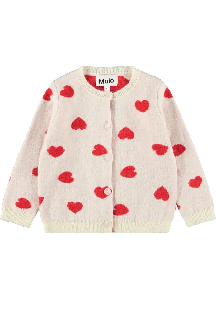 Molo Goldie Kofta - Red Hearts - 62