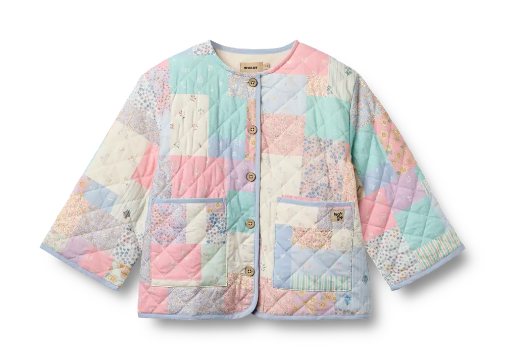 Inaja Quilt Jacka - Patchwork Flowers - 122 | Barnkläder - Toppar - Jacka | BabyMode