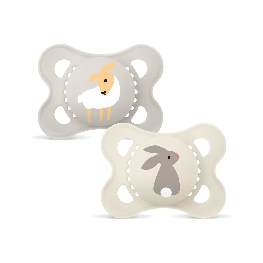 Original Silk Napp 0-6 mån 2-pack - Neutral | Baby & Barn - Sköta - Nappar | BabyMode