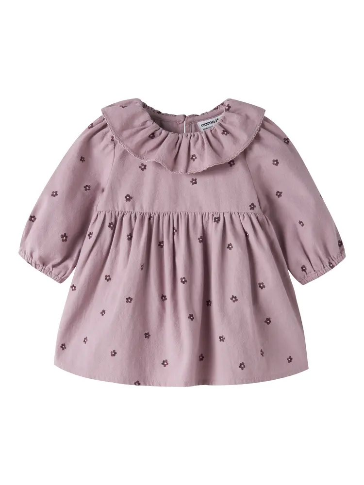 Name It Ryme Klänning - Mauve Shadows - 80