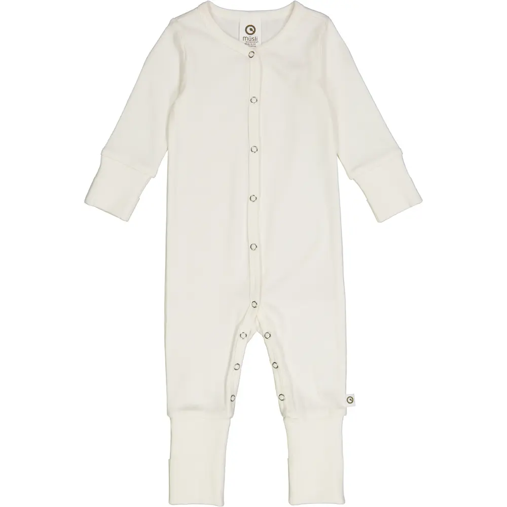 Jumpsuit med Vikbar Mudd - Balsam Cream - 44 | Barnkläder - Bodys & overaller - Jumpsuit utan fot | BabyMode