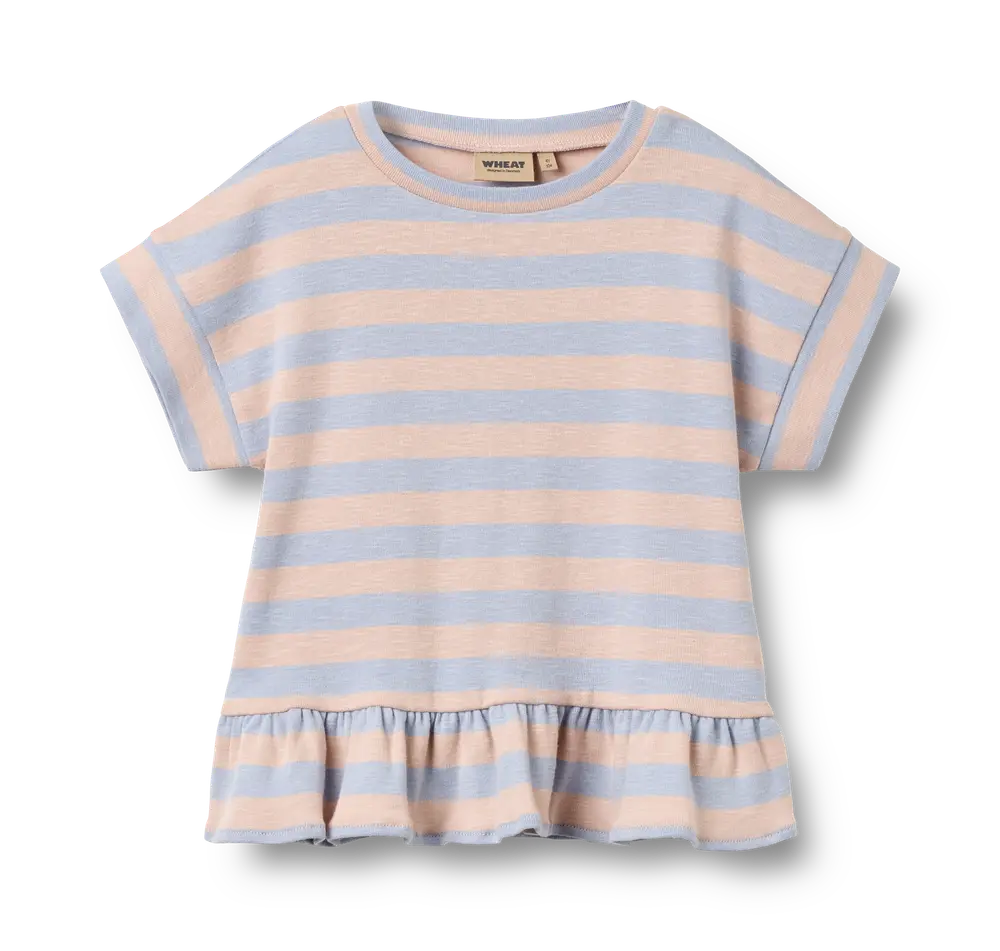 Marie T-Shirt - Powder Stripe - 98 | Barnkläder - Toppar - T-shirts & toppar | BabyMode