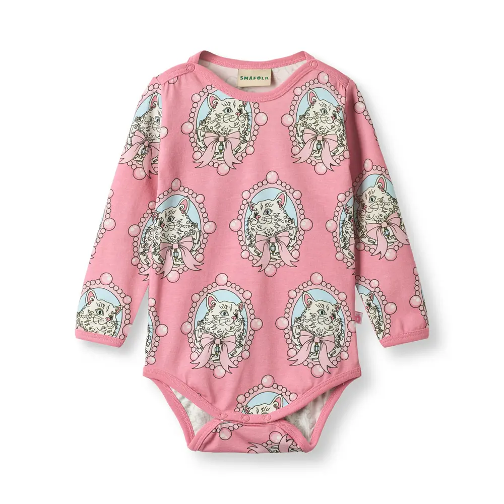 Elstar Långärmad Body - Katter - Blush cream - 68