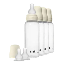 Rund nappflaska Silikon 4-Pack 270ml - Ivory | Baby & Barn - Äta - Nappflaskor | BabyMode