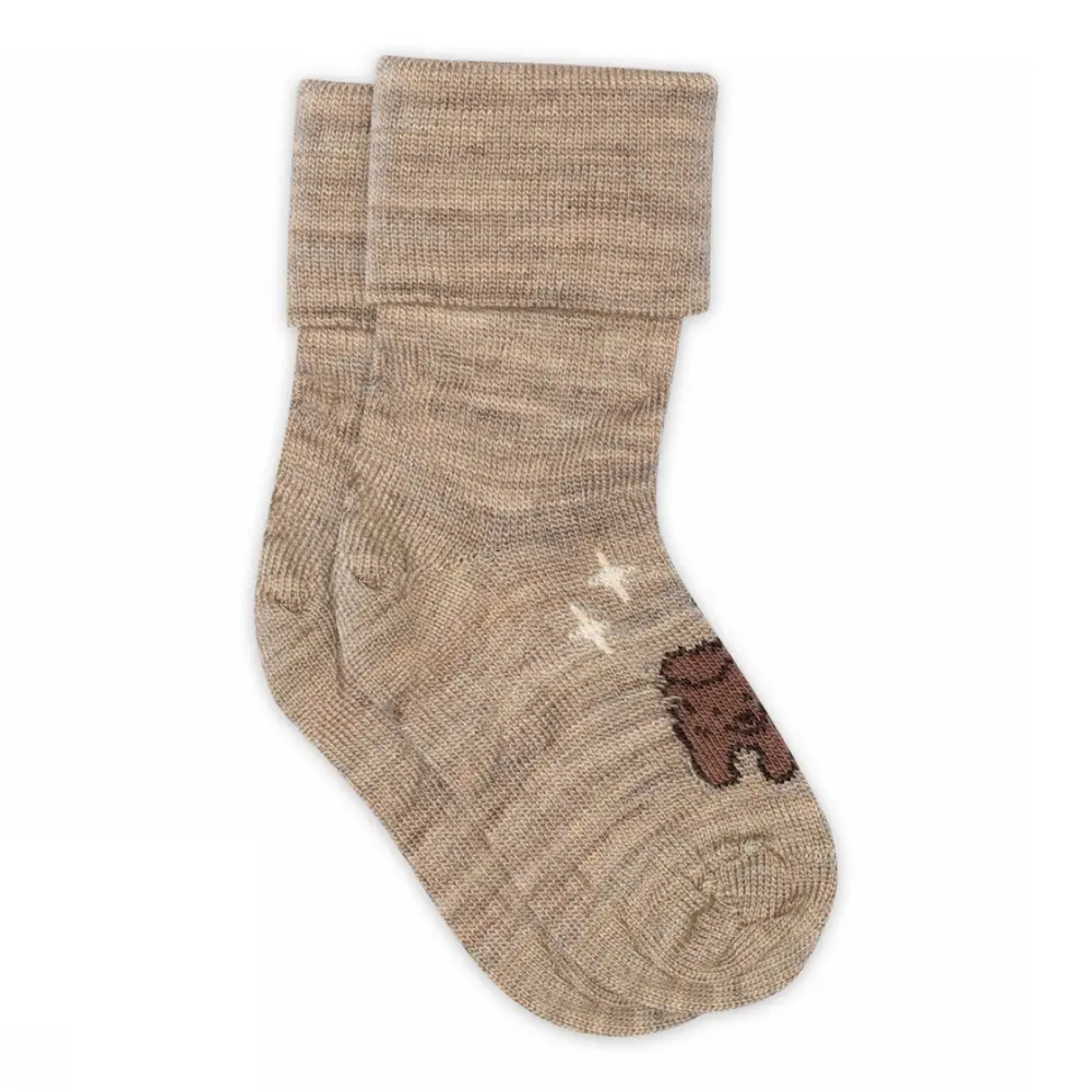 MP Denmark Marvin Strumpor - Light Brown Melange - 19/21