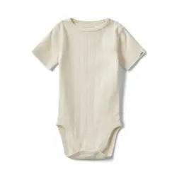 Kortärmad Body Dicte - Off White | Kläder - Bodys & overaller - Kortärmad body | BabyMode