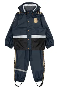Regnkläder Polis m. Hängslen - Blue Nights | Barnkläder - Ytterplagg - Regnkläder | BabyMode