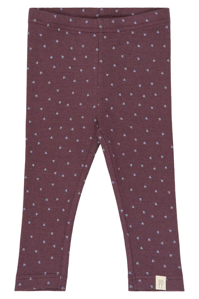 Petit Piao Sonja Leggings - Huckleberry Heart  - 104 CM