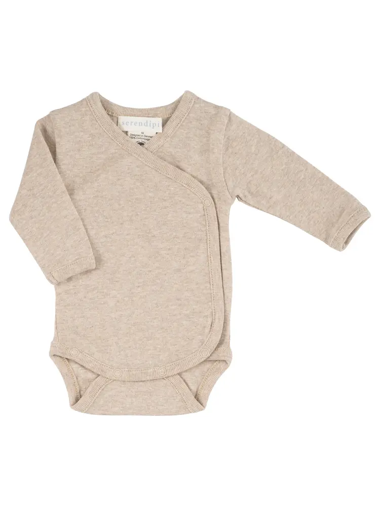 Nyfödd Omlottbody - Oat - 62 | Barnkläder - Bodys & overaller - Långärmad body | BabyMode