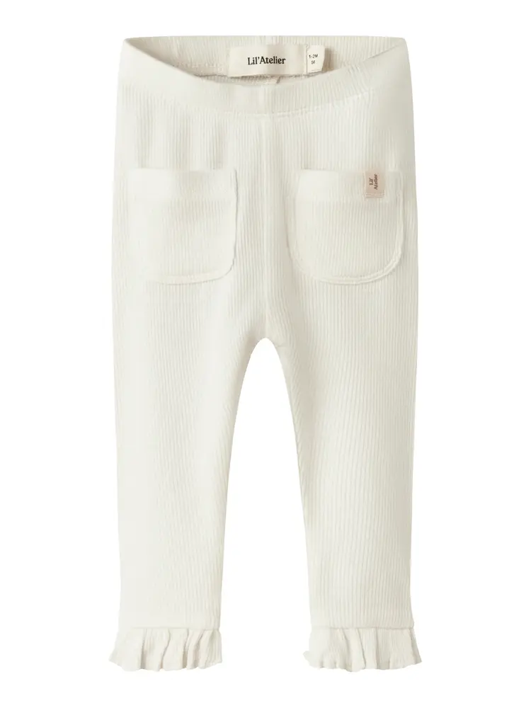 Frijo Slim Leggings - Coconut Milk - 74 | Barnkläder - Underdelar - Leggings | BabyMode