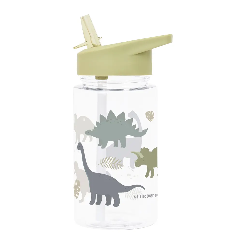 A Little Lovely Company Vattenflaska Plast - Dino | Baby & Barn - Äta - Matlådor & vattenflaskor | BabyMode