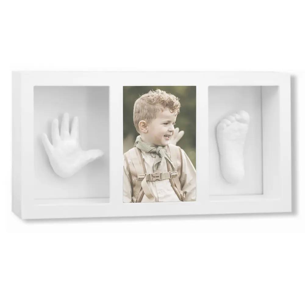 Vanilla Copenhagen Hand- Och Fotavtryck 3D - Bildram – Toddler – Vit