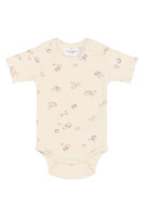 Tamma Kortärmad Rib Body - Gardenia AOP