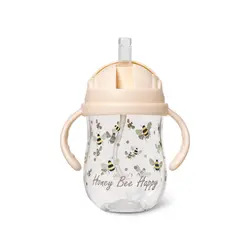 Sugrörsmugg - Tritan - Honeybee - 300 ml | Baby & Barn - Äta - Barnserviser | BabyMode