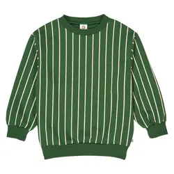 Sweatshirt Pinstripe - Green Gables/Oak | Kläder - Toppar - Koftor, västar & tröjor | BabyMode