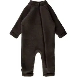 Overall Ull - Dark Brown Melange | Kläder - Ull - Ulloveraller | BabyMode