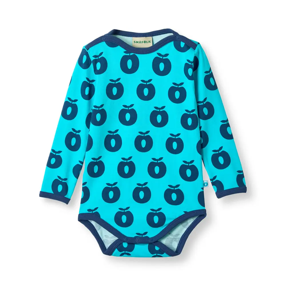 Elstar Långärmad Body - Blue atoll - 80 | Barnkläder - Bodys & overaller - Långärmad body | BabyMode