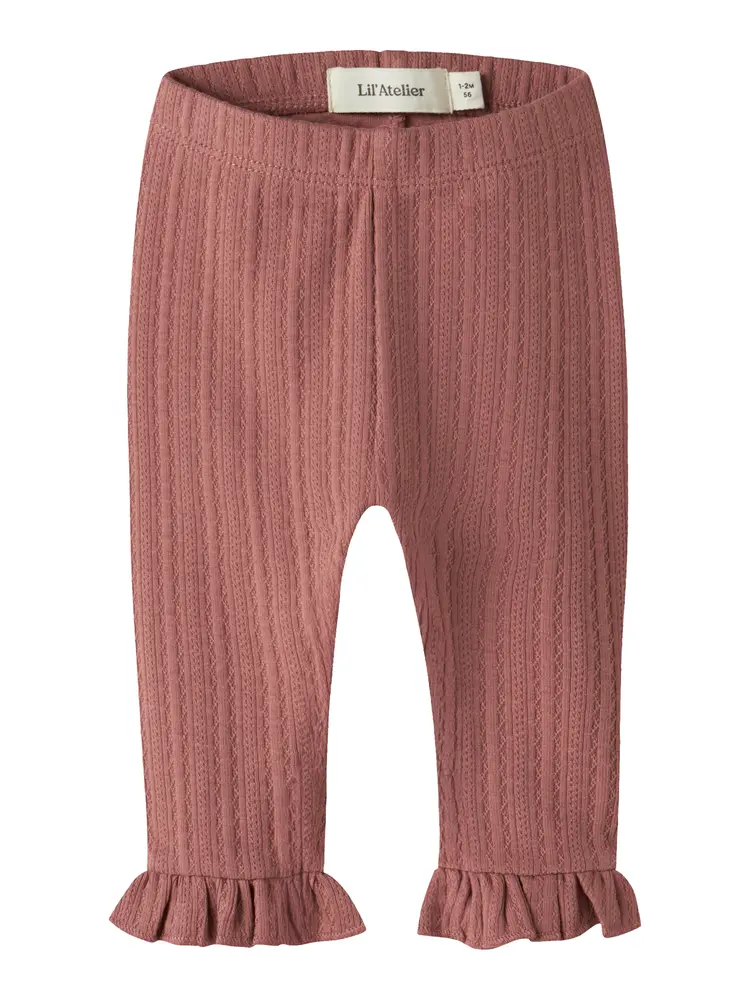 Lil' Atelier Onela Slim Leggings - Withered Rose - 62