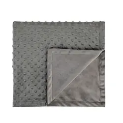 Fleecefilt Minky Gosig - Grå | Barnrum - Textilier - Filtar & swaddlers | BabyMode