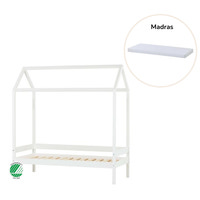 ECO Comfort Hussäng med madrass - 70x160 cm. - vit